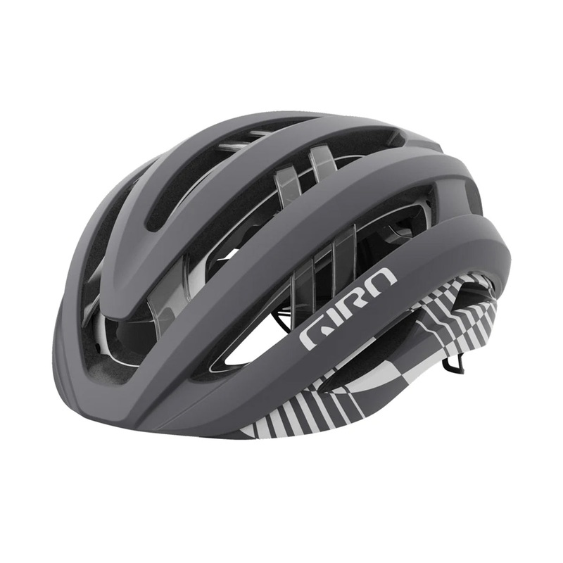 Giro Aries Spherical Road Helmet – Matt White-Charcoal Rush