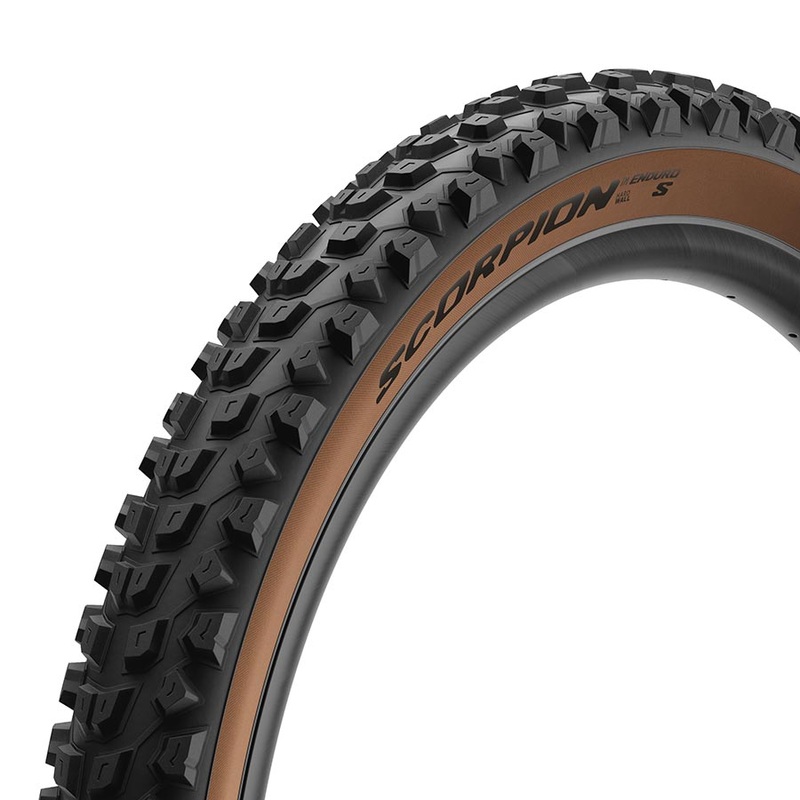 Pirelli Scorpion Enduro S Tire – 29 x 2.4 Tubeless Folding Classic Tan ProWall SmartGrip Gravity