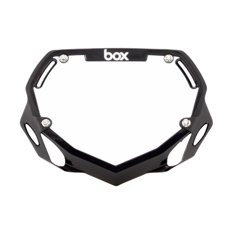 Box Two Mini / Cruiser BMX Number Plate – Black + White