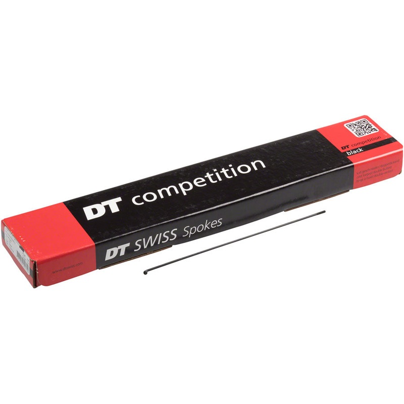 DT Swiss Competition Spoke: 2.0/1.8/2.0mm 244mm J-bend Black Box of 100