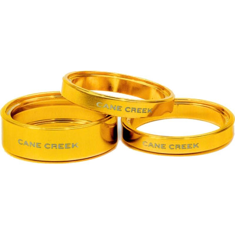 Cane Creek Interlok Chroma Studio Headset Spacer Kit – (1) 10mm (2) 5mm Gold