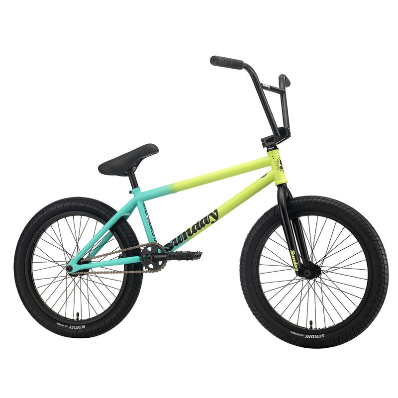 Sunday Seeley Street Sweeper RHD 20.75″TT BMX Bike-Matte Green Fade