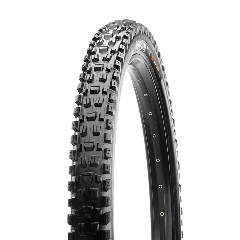 Maxxis Assegai Mountain Tire, 27.5”x2.50, Folding, Tubeless Ready, MaxxGrip, DH, E50, Wide Trail, 60x2TPI, Black TB00473100