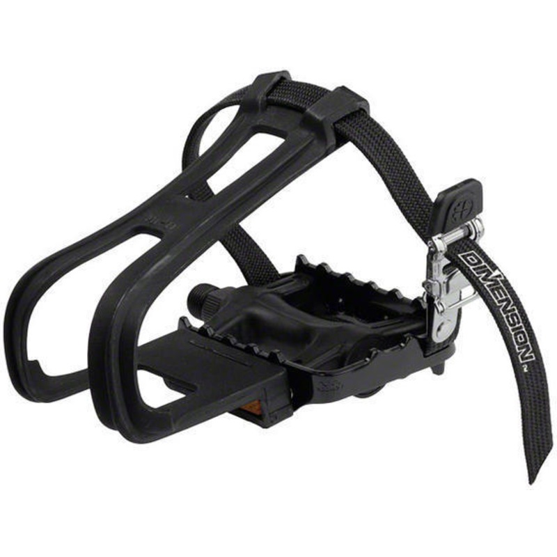 Dimension Combo Sport Pedals/Toe Clip Set